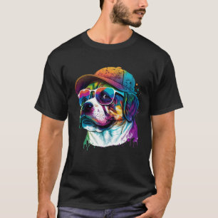 Splatter Pup Abstract Dog Dog Canine 28 T-Shirt