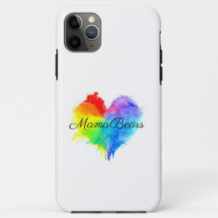 Splatter Rainbow Heart Phone Case