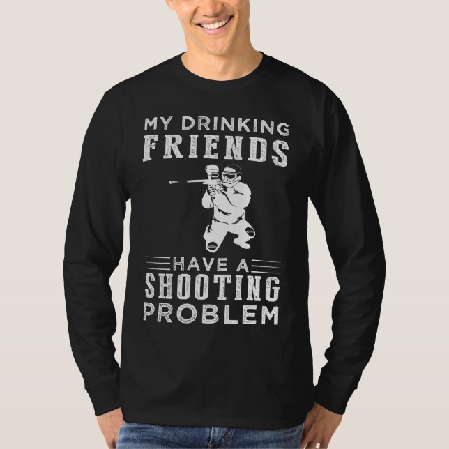 Splatter & Spirits: My Drinking Friends and Their  T-Shirt (Front)