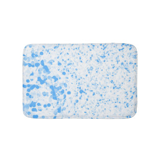 Splatter Texture - Blue Bath Mat
