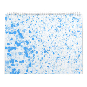 Splatter Texture - Blue Calendar