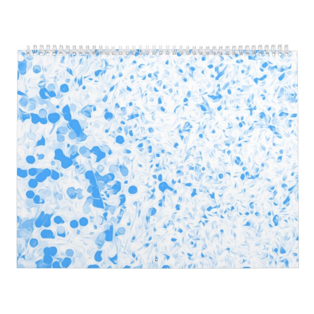 Splatter Texture - Blue Calendar (Cover)
