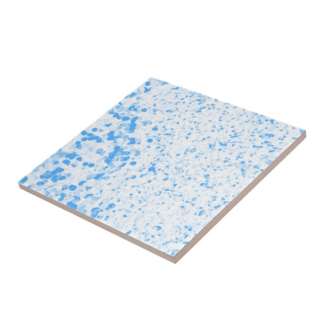 Splatter Texture - Blue Ceramic Tile (Side)
