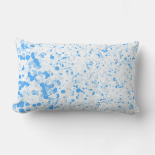 Splatter Texture - Blue Lumbar Cushion
