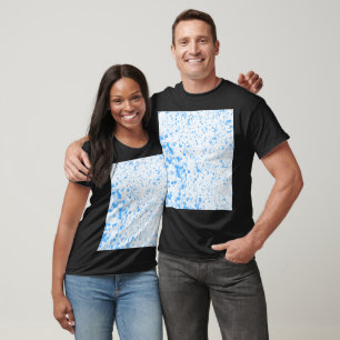 Splatter Texture - Blue T-Shirt