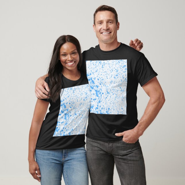 Splatter Texture - Blue T-Shirt (Unisex)