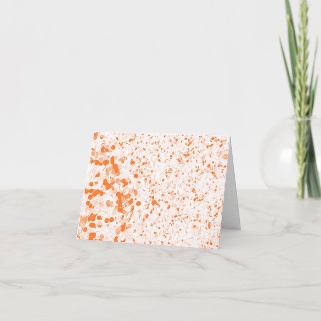 Splatter Texture - Orange Card (Front)