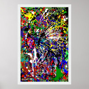 Splatter Up  Paint Splatter Poster