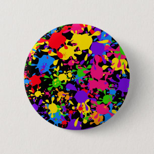 Splatter Wallpaper 6 Cm Round Badge