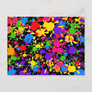Splatter Wallpaper Postcard