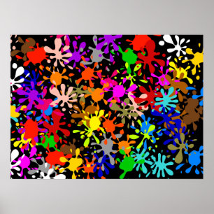 Splatter Wallpaper Poster