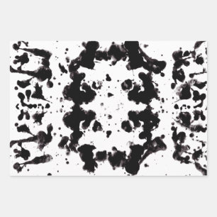 Splatter Wrapping Paper Flat Sheet Set of 3