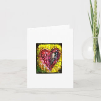 Splattered Heart Holiday Card