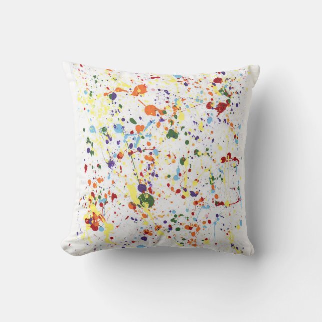 "Splattered Paint" Cushion (Front)