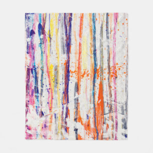 Splattered paint on white backgroundpaint,art,fine fleece blanket