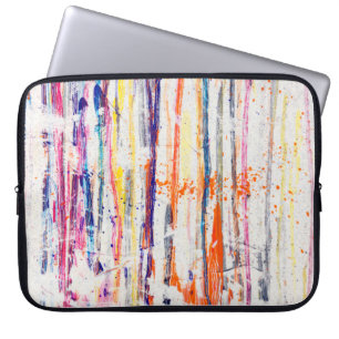 Splattered paint on white backgroundpaint,art,fine laptop sleeve
