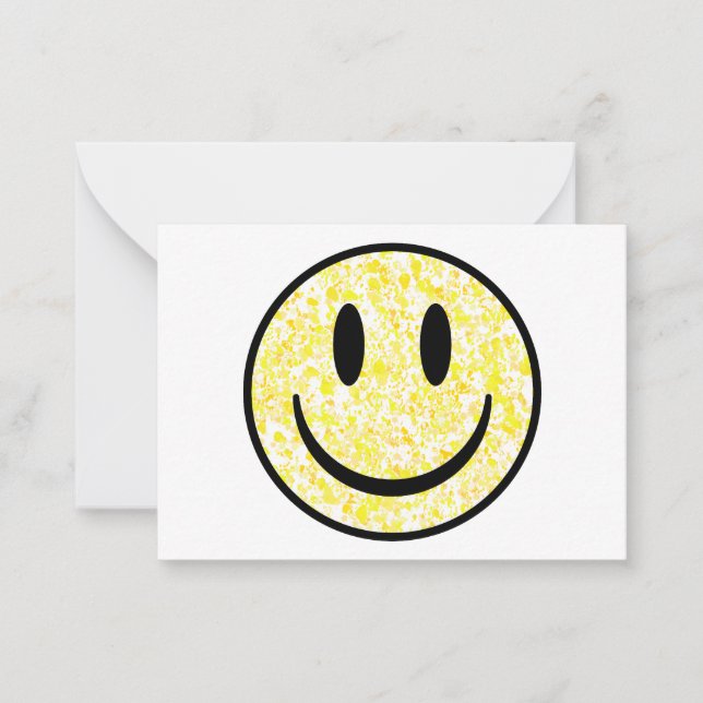 Splattered Smile Face Card (Front)