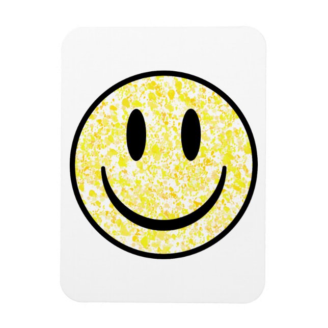 Splattered Smile Face Magnet (Vertical)