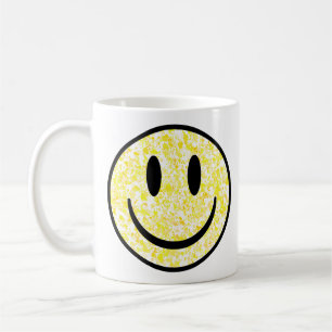 Splattered Smiley Face Coffee Mug