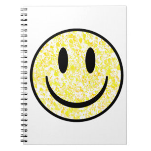 Splattered Smiley Face Notebook