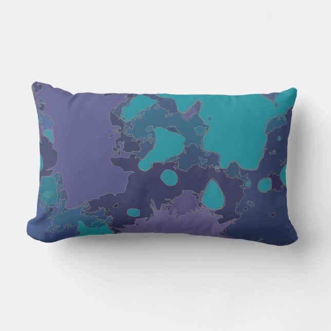 Splatters and drops lumbar cushion (Front)