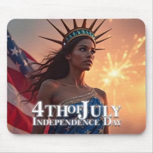 Splendid 4th of July Design - Fireworks & Freedom Mouse Pad
