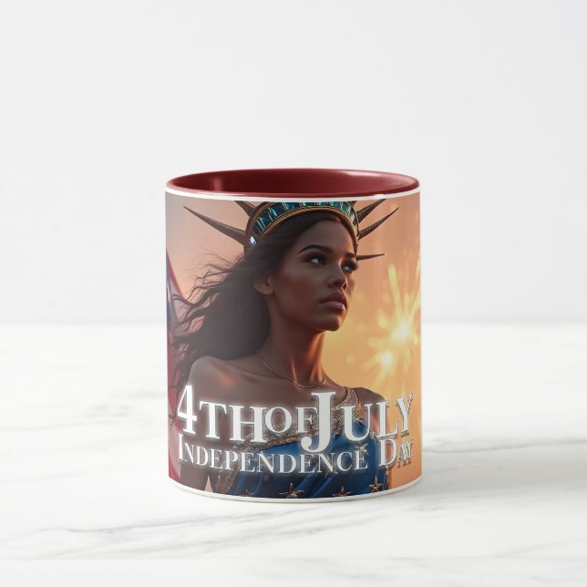 Splendid 4th of July Design - Fireworks & Freedom Mug (Center)