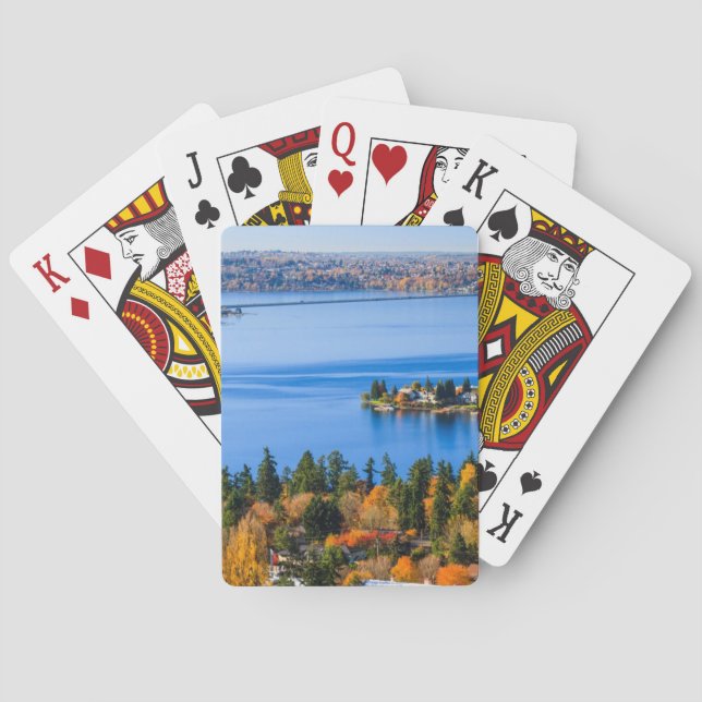 Splendid colours of fall at Bellevue Playing Cards (Back)