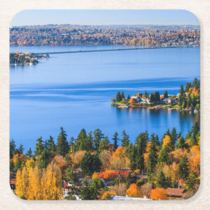 Splendid colours of fall at Bellevue Square Paper Coaster