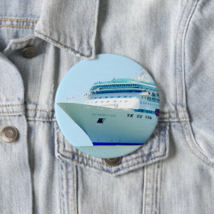 Splendid Cruise Ship 10 Cm Round Badge