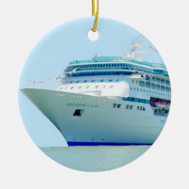 Splendid Cruise Ship Ornament (Front)