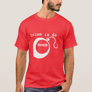 Splendid dawah tshirt with text Islam is da bomb.