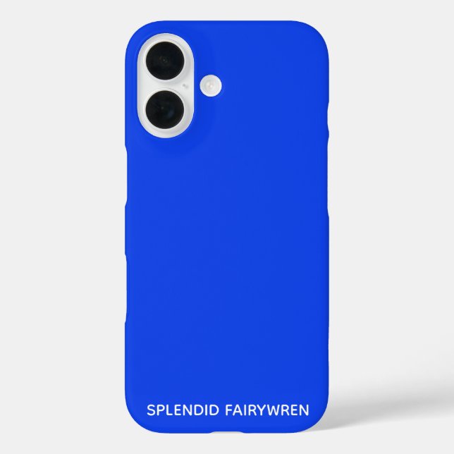 Splendid Fairywren Blue Colour Name Case-Mate iPhone Case (Back)