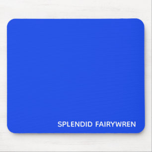 Splendid Fairywren Blue Colour Name Mouse Pad