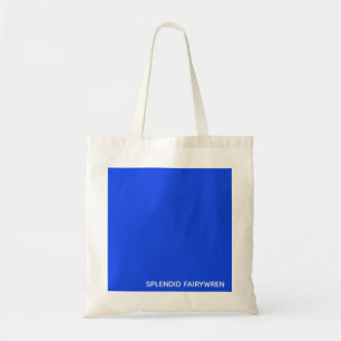 Splendid Fairywren Blue Colour Name Tote Bag