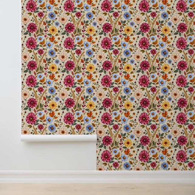 Splendid Fall Flowers Wallpaper (Application)