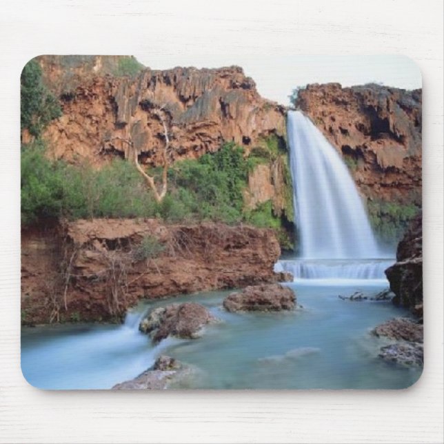 Splendid forest waterfalls, mousepad (Front)