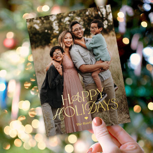 Splendid Mix FOIL Happy Holidays Photo Card