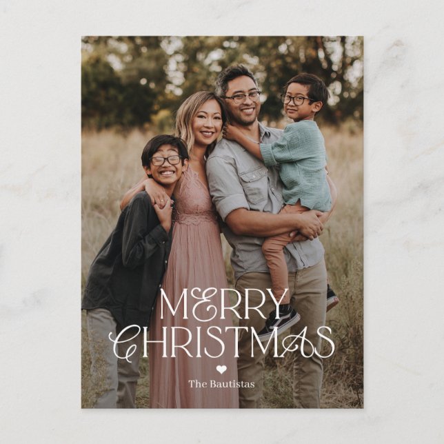 Splendid Mix Merry Christmas Photo Card Postcard (Front)