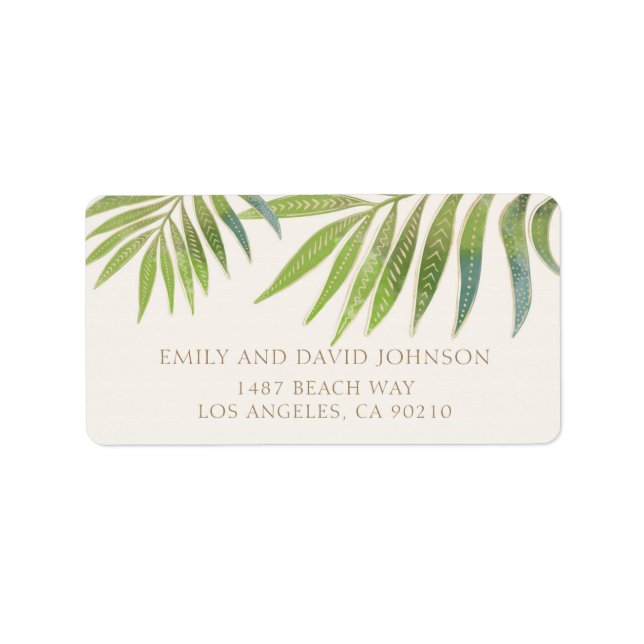 Splendid Summer Wedding address label (Front)