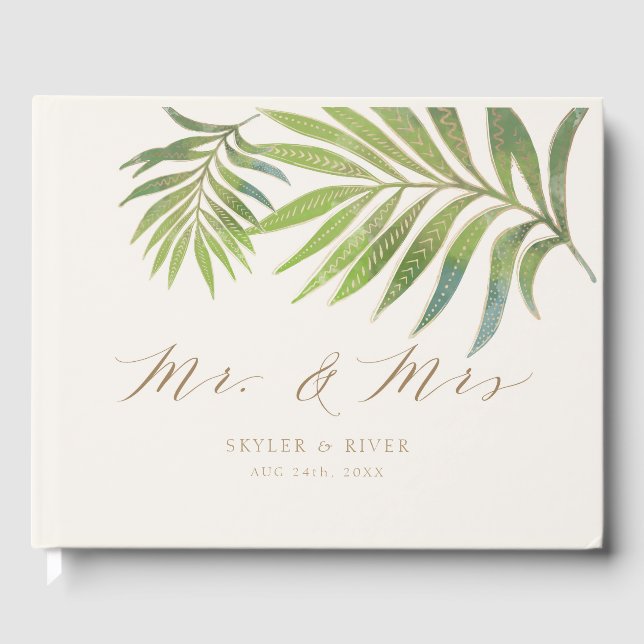 Splendid Summer Wedding Guest Book (Front)