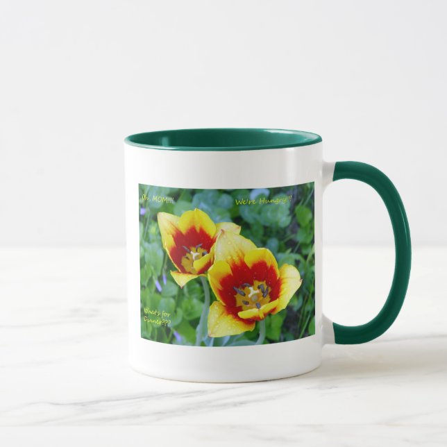 Splendiflorous Wit Mug - Yellow/Red Tulip (Right)