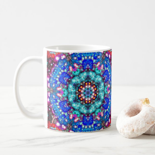 Splendorous Stellar Kaleid Coffee Mug (With Donut)