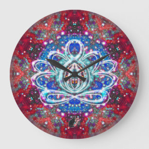 Splendorous Zen Lotus Clock