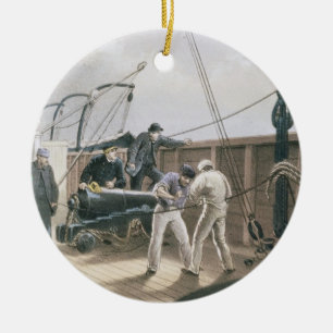 Splicing the cable after the first accident on boa ceramic tree decoration