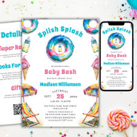 Splish Splash Baby Bash Summer Baby Shower QR Code