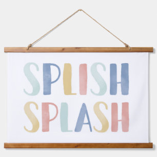 Splish Splash Colourful Kid Bathroom Decor Hanging Tapestry