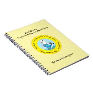 Splish Splash funny summer Seagull vacation memory Notebook