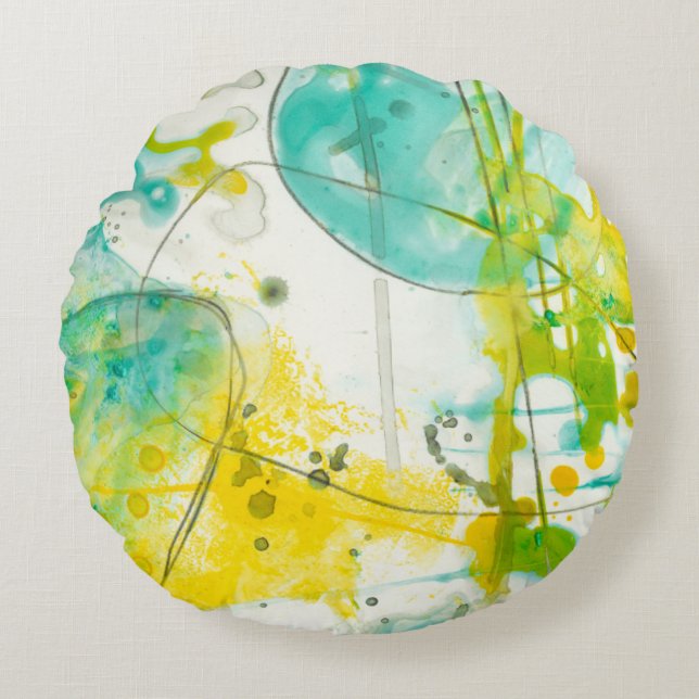 Splish Splash II Round Cushion (Front)