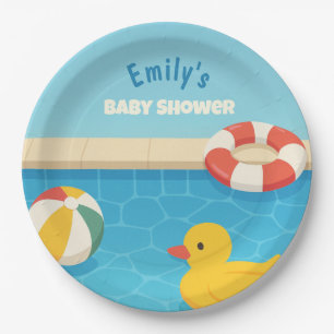 Splish Splash it's a Baby Bash Baby Shower Paper Plate